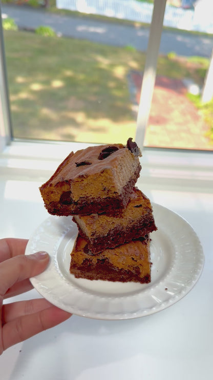 Chocolate Pumpkin Brownies